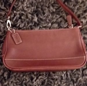 Coach Bordeaux/Wine smallish purse/wristlet